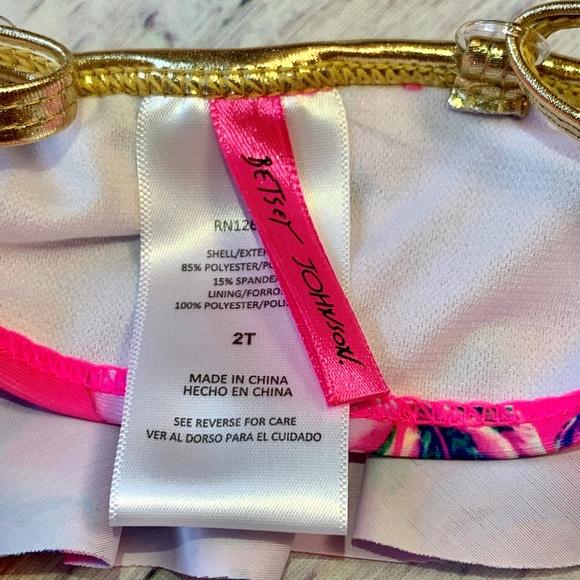 Betsey Johnson Girl's Swimsuit Size 2T - Picture 9 of 11